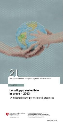 Lo sviluppo sostenibile in breve – 2013