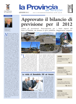 periodico giugno 2012 - Protezione Civile della Provincia di Arezzo