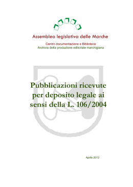 Diapositiva 1 - Consiglio regionale delle Marche