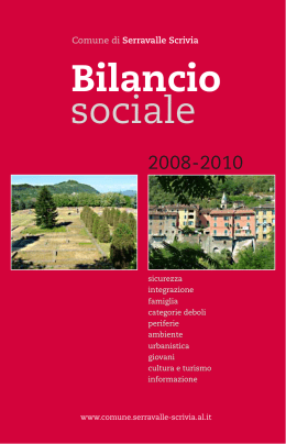 Scarica l`opuscolo "Bilancio Sociale 2008-2010"