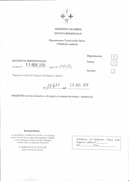 Decreto n. 13811 del 19/11/2014 -ATTIVITA