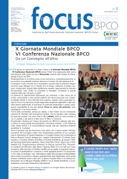 FocusBPCO n 3. 2011 - Associazione Italiana Pazienti BPCO