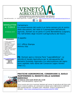 modello newsletter - Veneto Agricoltura