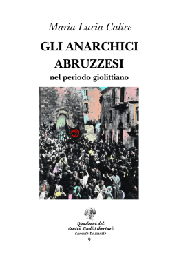 gli anarchici abruzzesi - Biblioteca Libertaria Armando Borghi