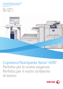Brochure - Copiatrice/Stampante Xerox 4595® con Server di stampa