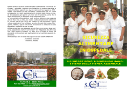 Brochure informativa sulla sicurezza alimentare in Ospedale.