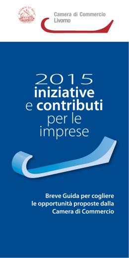 2015 iniziative e contributi per le imprese