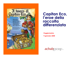 Capitan Eco, l`eroe della raccolta differenziata