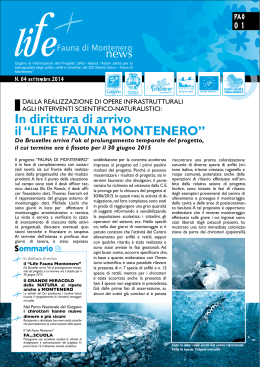 Newsletter 4 - Life Fauna di Montenero
