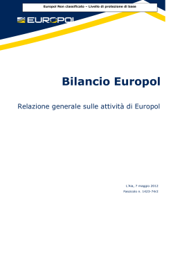 Bilancio Europol