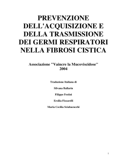 Scarica l`allegato - Società Italiana per lo studio della fibrosi cistica