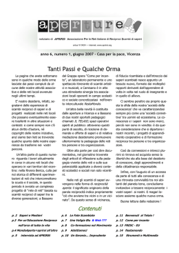 ESPERIENZE DI APRIRSI 2007 (pdf