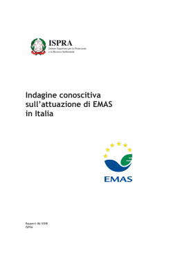 Indagine conoscitiva sull`attuazione di EMAS in Italia