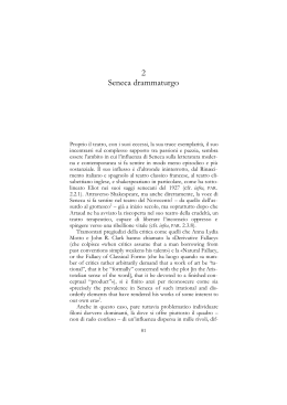 Seneca drammaturgo - Dipartimento di Filologia Classica e