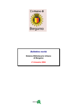 4` trimestre 2004 - Biblioteche Regione Lombardia