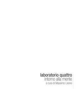 laboratorio quattro - Rivista dell`Associazione Italiana Studi Semiotici