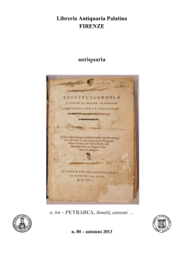Catalogo n. 80 - Libreria Antiquaria Palatina