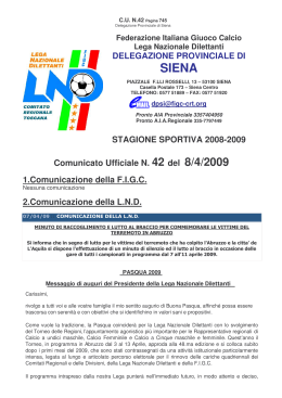 Bollettino Delegazione Provinciale di Siena del 8 aprile