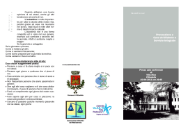 Brochure informativa sull`Associazione Diabetici del Medio Brenta