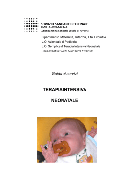 terapia intensiva neonatale - AUSL Romagna