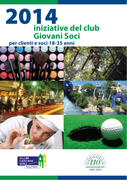 iniziative del club Giovani Soci - BCC Vignole e Montagna Pistoiese