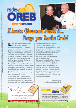 Il beato Giovanni Paolo II… Prega per Radio Oreb!
