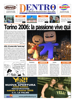 Torino 2006: la passione vive qui