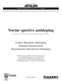 Norme sportive antidoping
