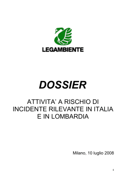 dossier - Legambiente Lombardia