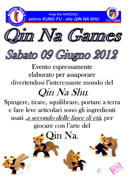 Regolamento dei Qin Na Games 2012