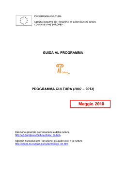 Programma Cultura 2007