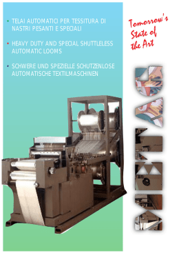 telai automatici per tessitura di nastri pesanti e
