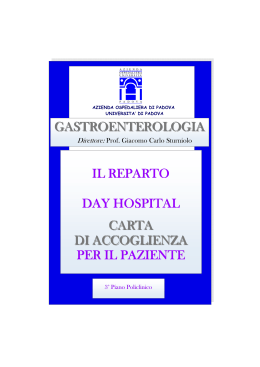 Carta di Accoglienza - Azienda Ospedaliera di Padova