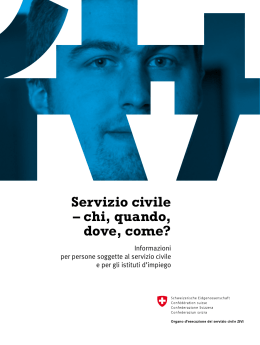Servizio civile – chi, quando, dove, come?