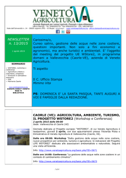n. 13/2015 - Veneto Agricoltura