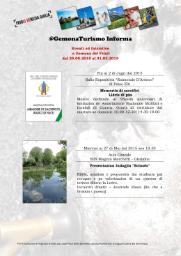 GemonaTurismo Informa - Comune di Gemona del Friuli