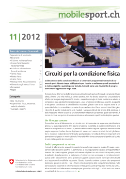 Tema del mese 11/2012: Circuiti per la condizione