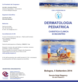 Opuscolo Dermatologia Bologna 2 1