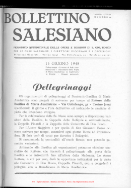 Bollettino Salesiano - Biblioteca Don Bosco