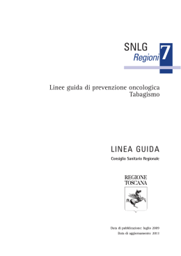 LG_Toscana_tabagismo_2009 - Sistema Nazionale Linee Guida