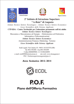 POF 2013-2014 - 2° Istituto Superiore A