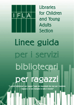 Raccomandazioni per i servizi bibliotecari per i giovani adulti