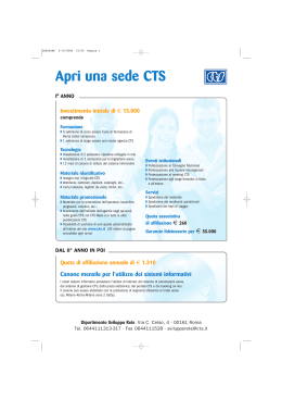 Apri una sede CTS - Comune di Trieste
