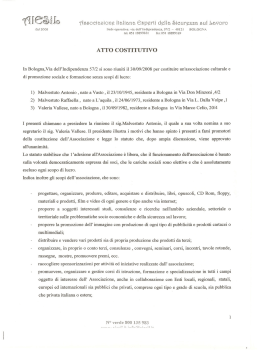 atto costitutivo - AIESiL Associazione Italiana Imprese Esperte In