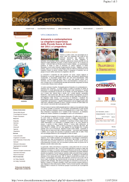 Pagina 1 di 3 11/07/2014 http://www.diocesidicremona.it/main
