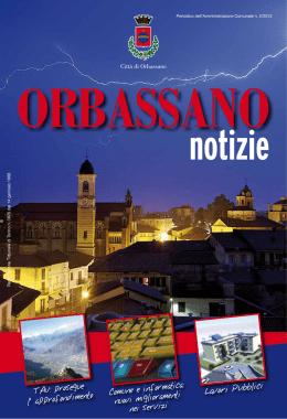 n. 2 - Luglio 2012 - Comune di Orbassano