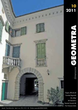 scarica PDF ottobre 2011 - Collegio dei Geometri di Udine