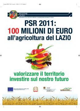 coperta PSR 5 2012_Layout 1 - Agricoltura