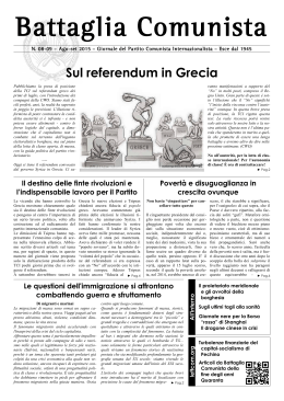 Sul referendum in Grecia