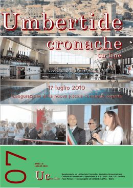 Umbertide Cronache on line n.7 anno 2010